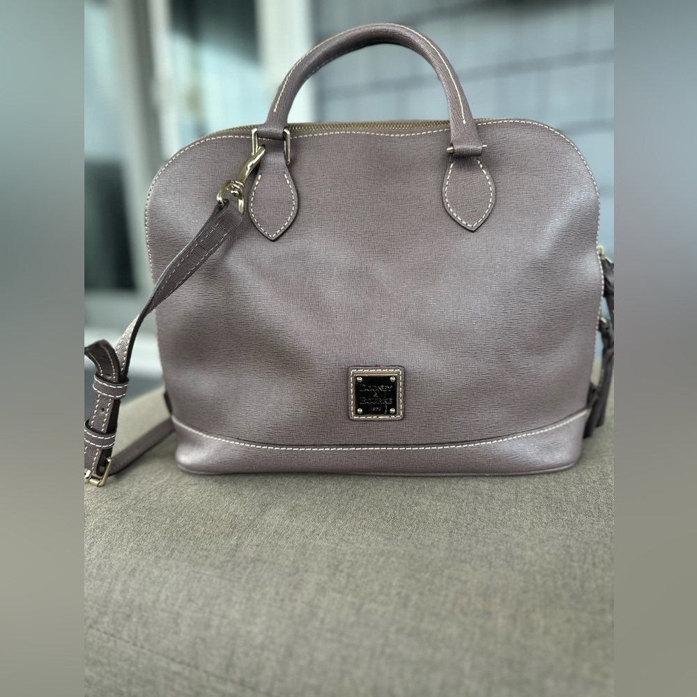 DOONEY & BOURKE Elephant SAFFIANO LEATHER ZIP ZIP SATCHEL